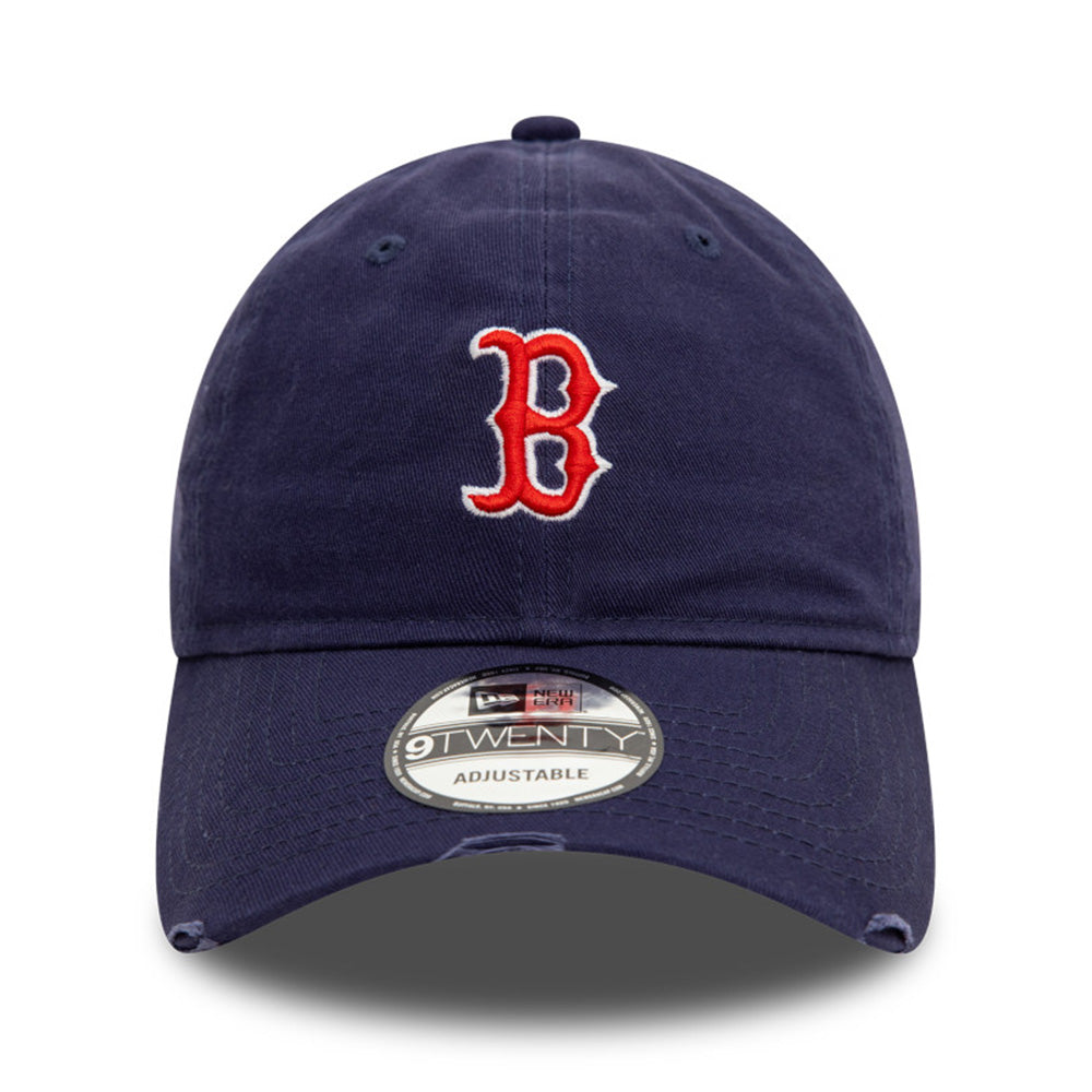 New Era Boston Red Sox Distressed Navy 9TWENTY Adjustable Cap