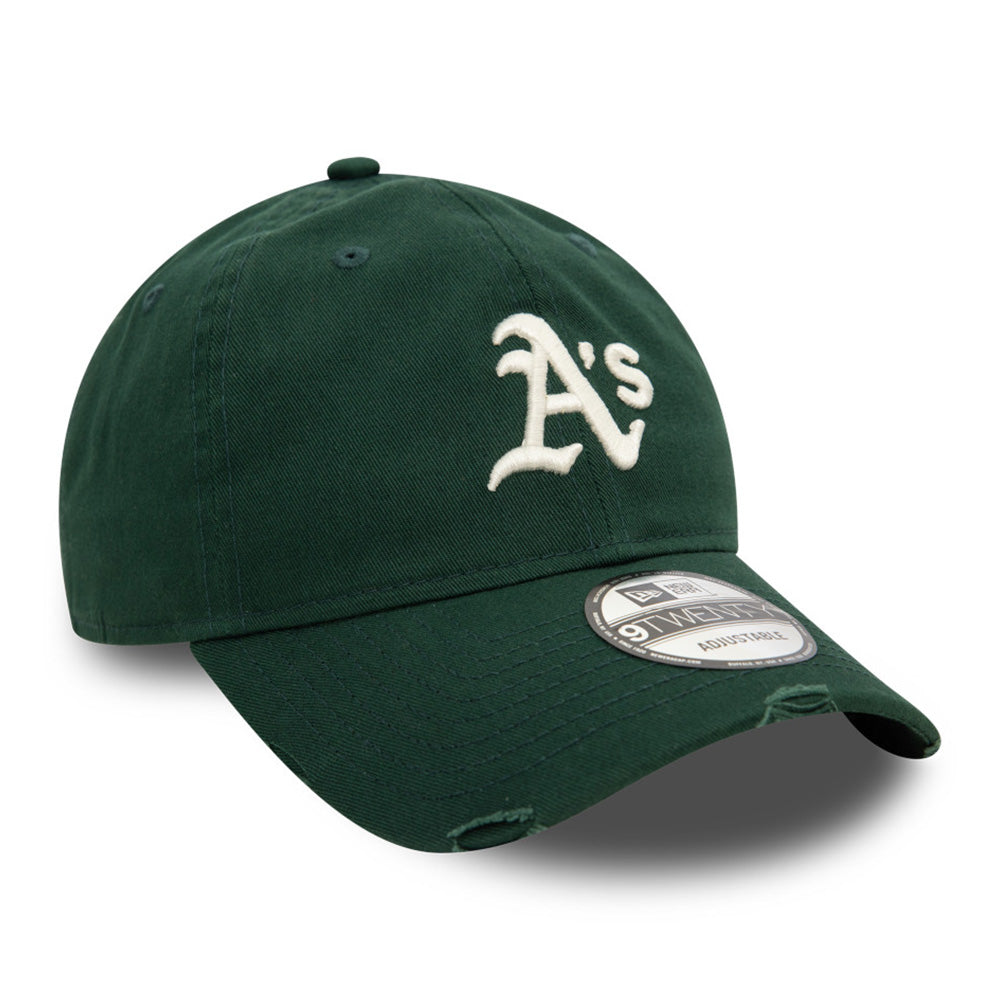 New Era Oakland Athletics Distressed Dark Green 9TWENTY Adjustable Cap