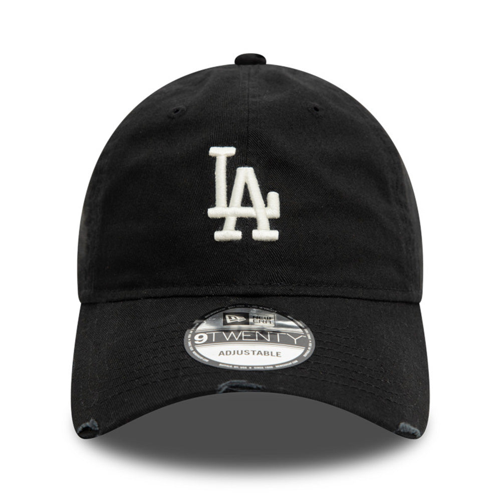 New Era Los Angeles Dodgers Distressed Black 9TWENTY Adjustable Cap
