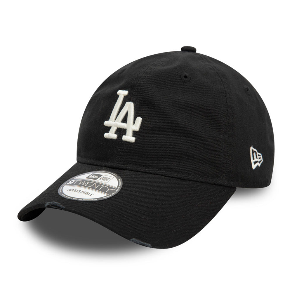 New Era Los Angeles Dodgers Distressed Black 9TWENTY Adjustable Cap