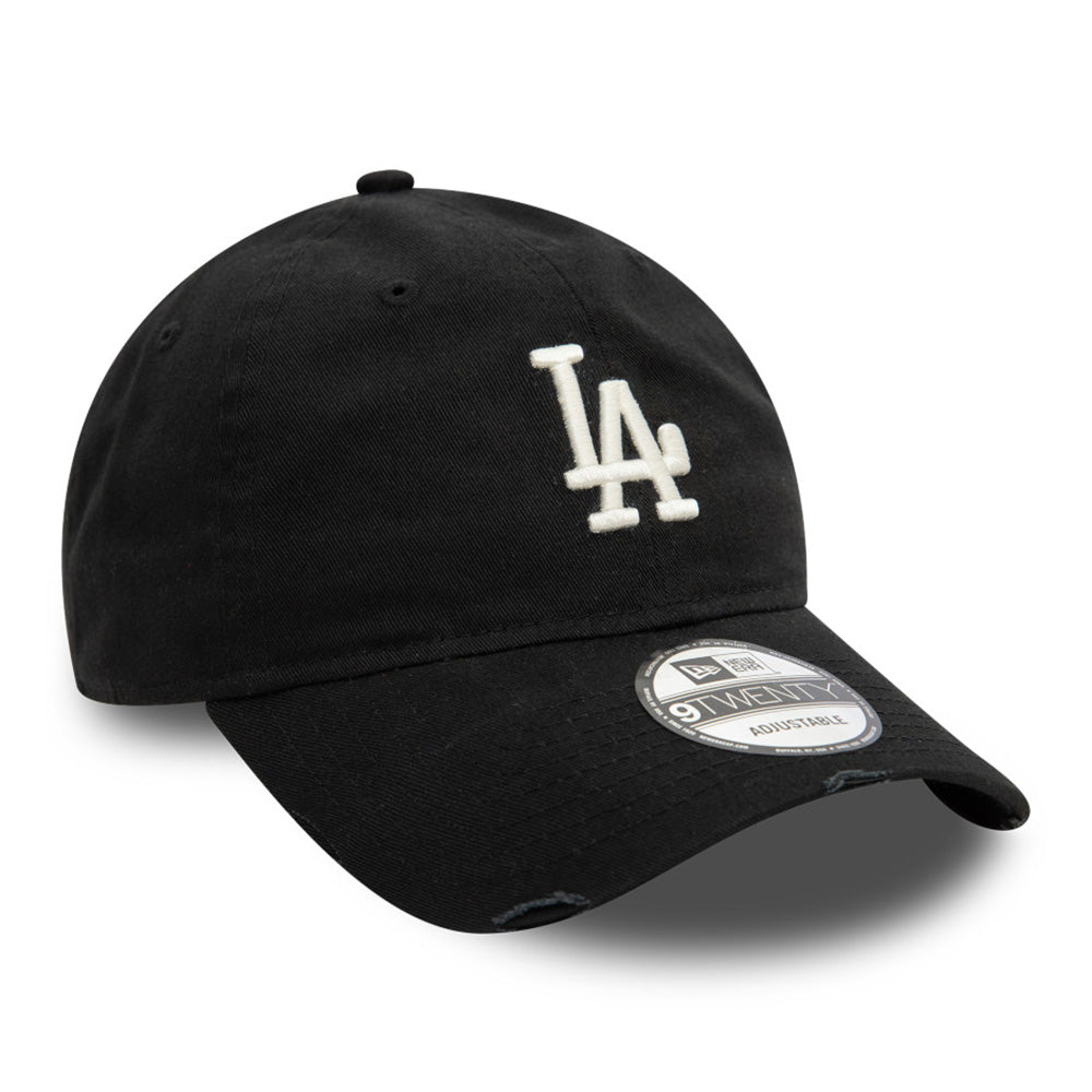 New Era Los Angeles Dodgers Distressed Black 9TWENTY Adjustable Cap