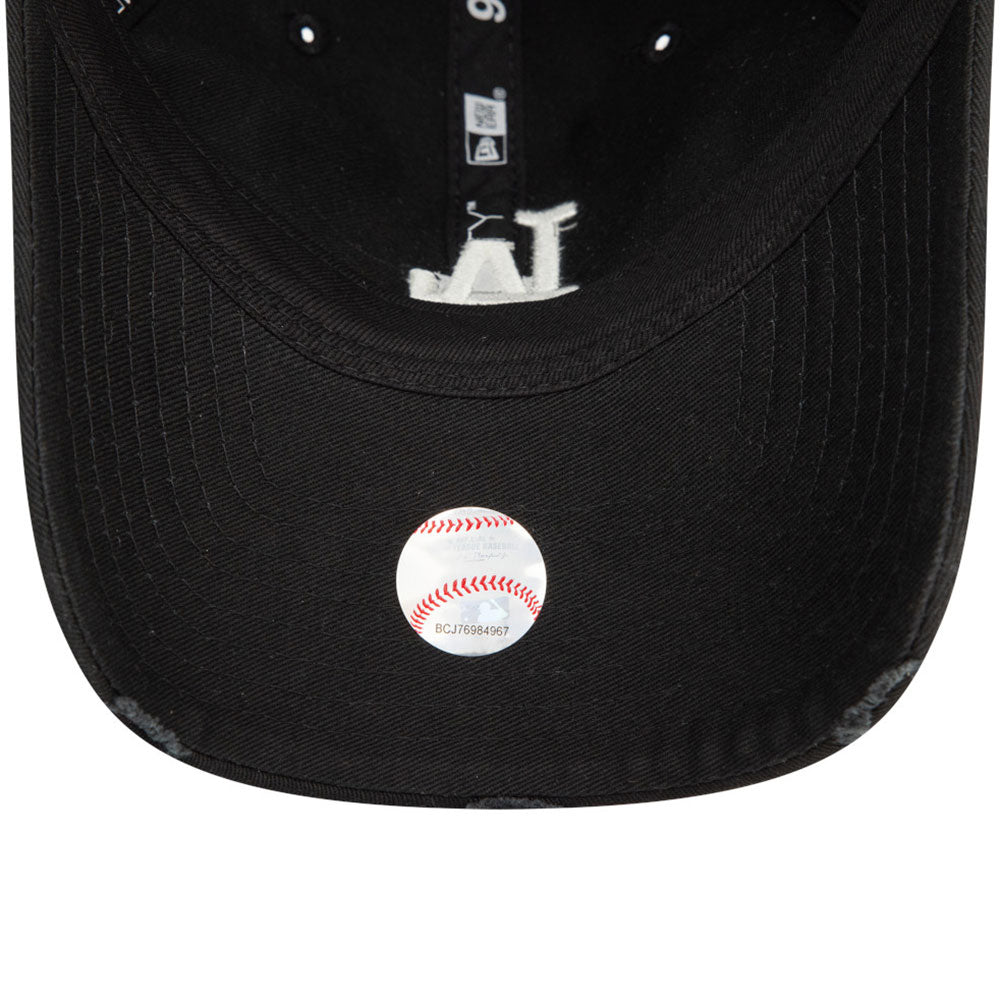New Era Los Angeles Dodgers Distressed Black 9TWENTY Adjustable Cap