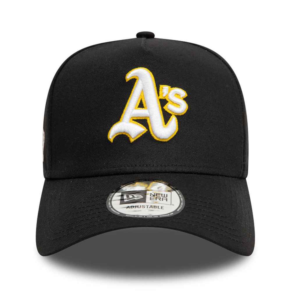 New Era Oakland Athletics World Series Black 9FORTY E-Frame Snapback Cap