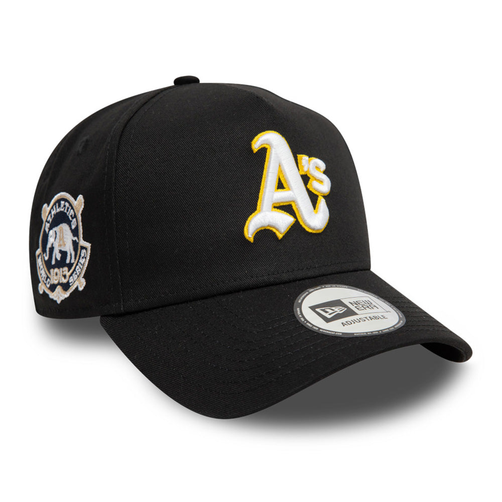 New Era Oakland Athletics World Series Black 9FORTY E-Frame Snapback Cap