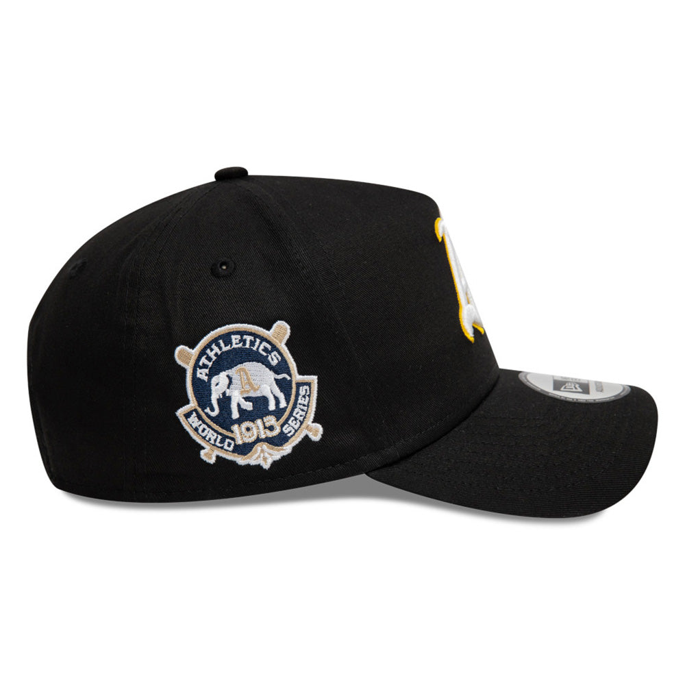 New Era Oakland Athletics World Series Black 9FORTY E-Frame Snapback Cap