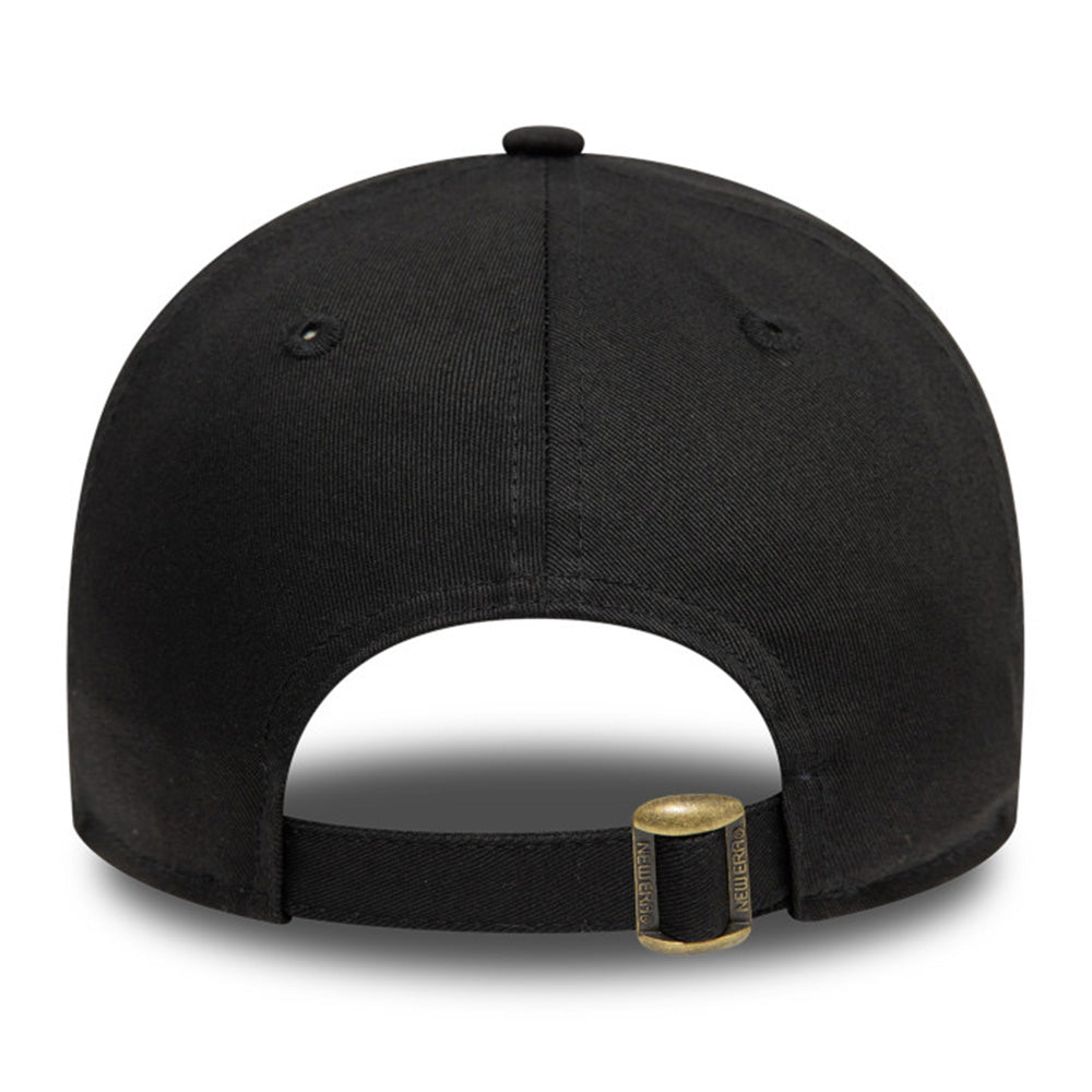 New Era Box Logo Metal Badge Black 9FORTY Adjustable Cap