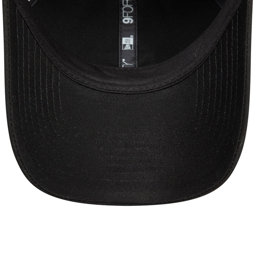New Era Box Logo Metal Badge Black 9FORTY Adjustable Cap
