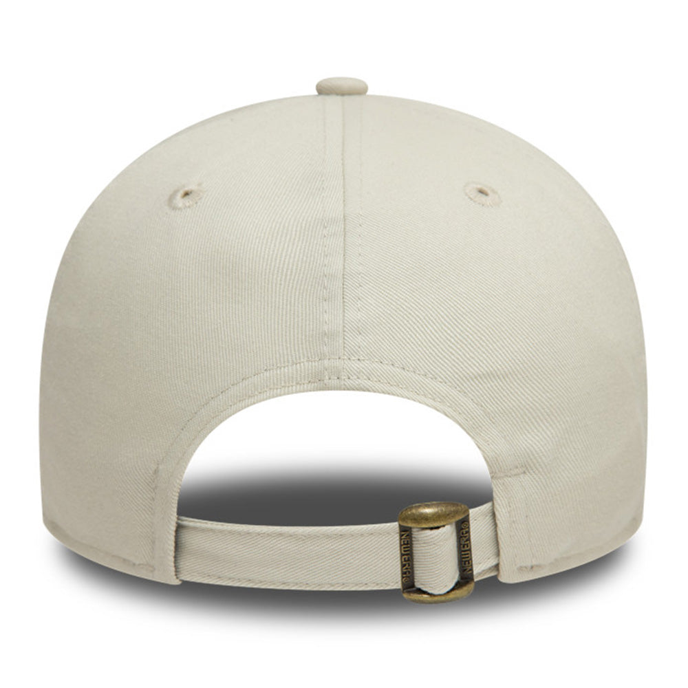 New Era Box Logo Metal Badge Ivory 9FORTY Adjustable Cap