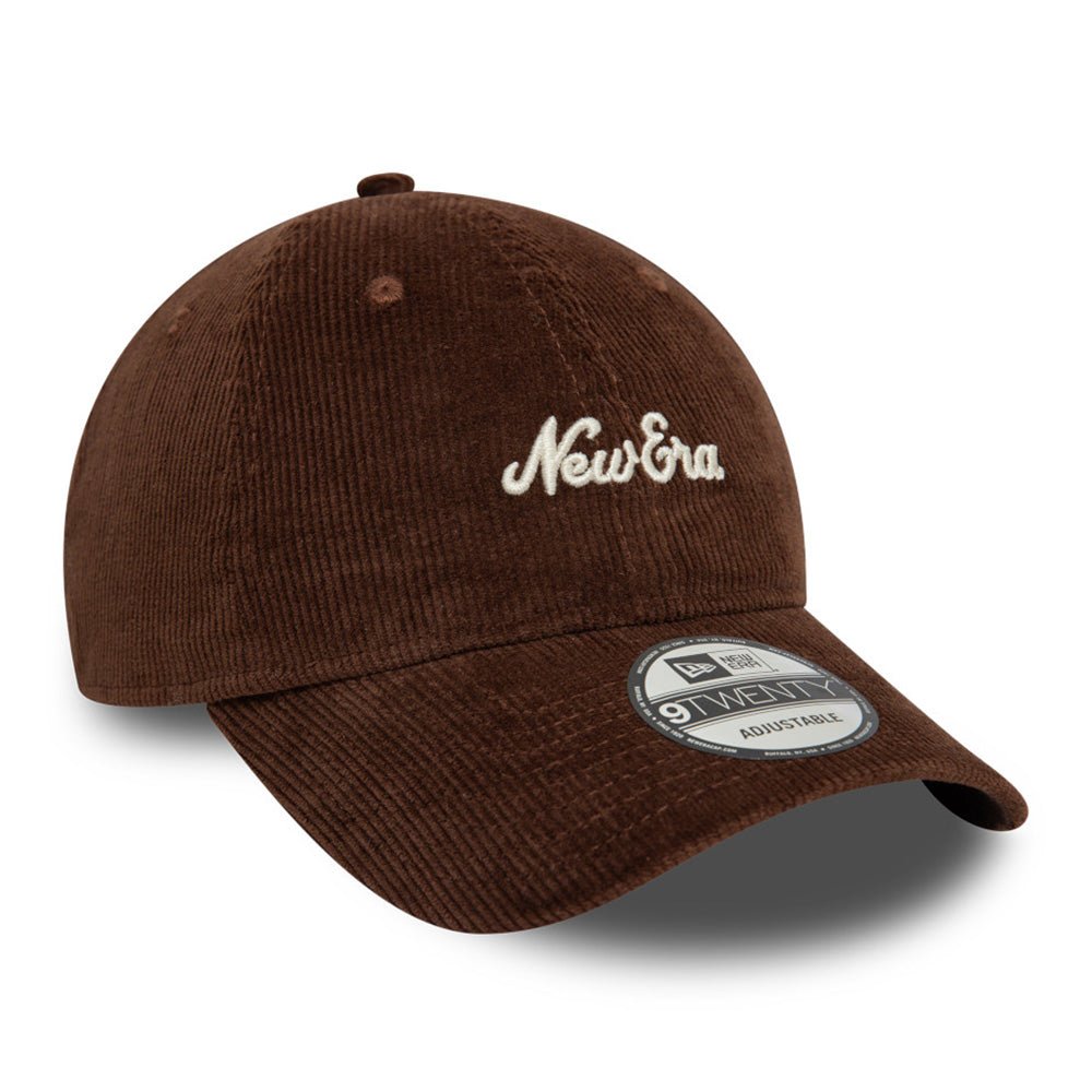 New Era Script Premium Corduroy Burnt Wood 9TWENTY Adjustable Cap