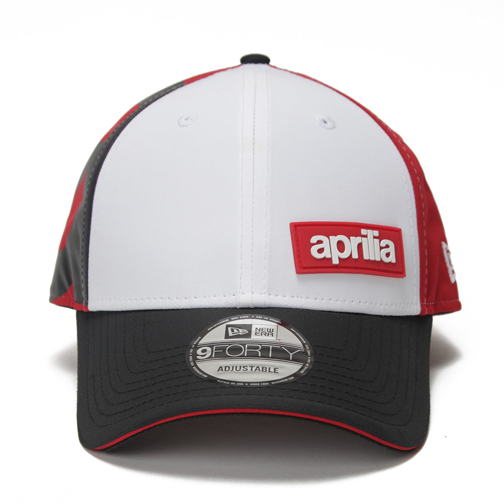 New Era Aprilia Piaggio Optic White Flawless Patch 9FORTY Adjustable Cap