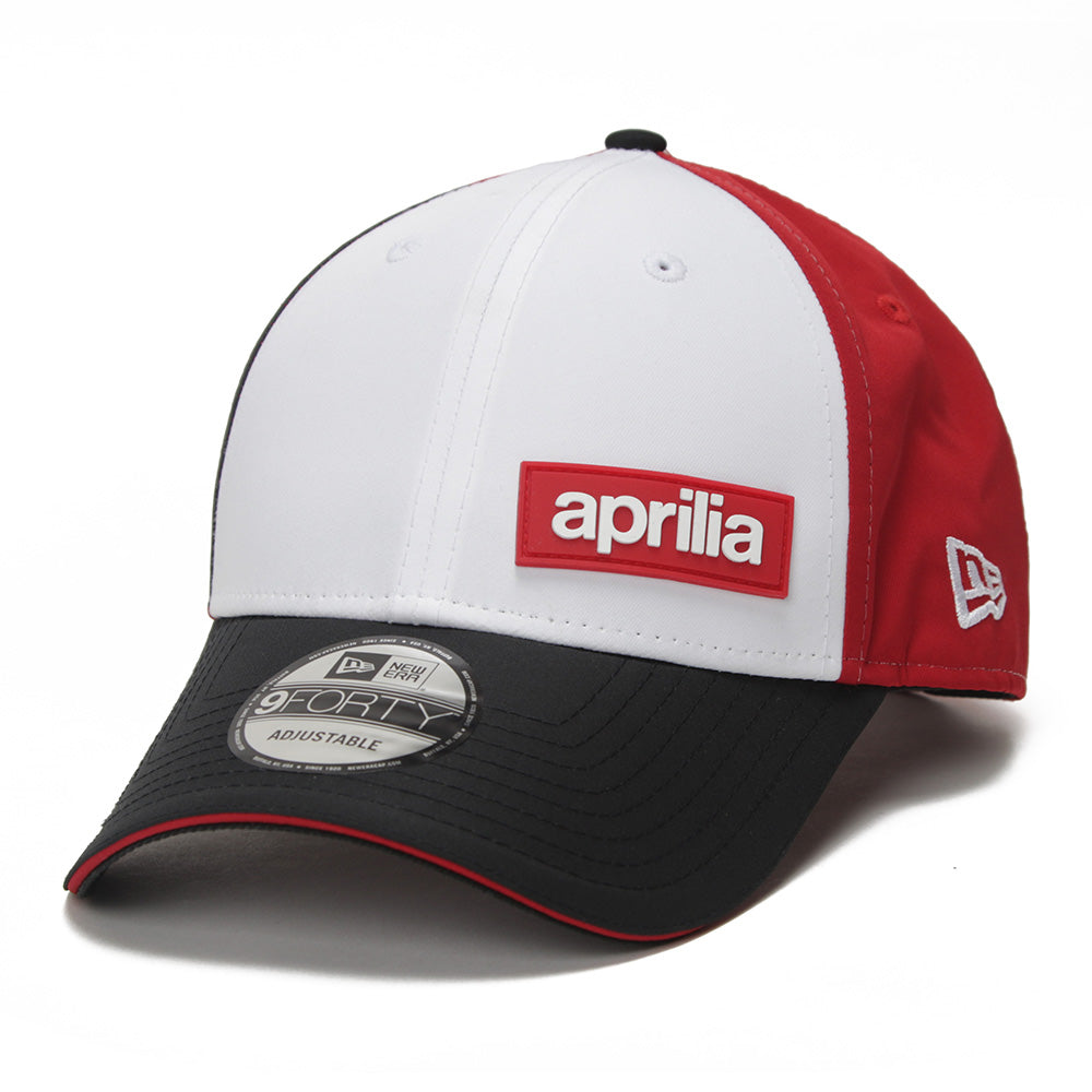 New Era Aprilia Piaggio Optic White Flawless Patch 9FORTY Adjustable Cap