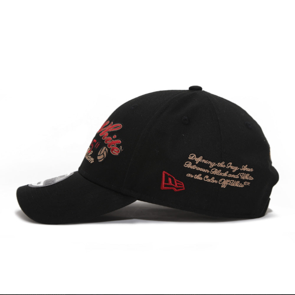 New Era Off-White x AC Milan Black 9FORTY Adjustable Cap (LIMITED ONLINE EXCLUSIVE)