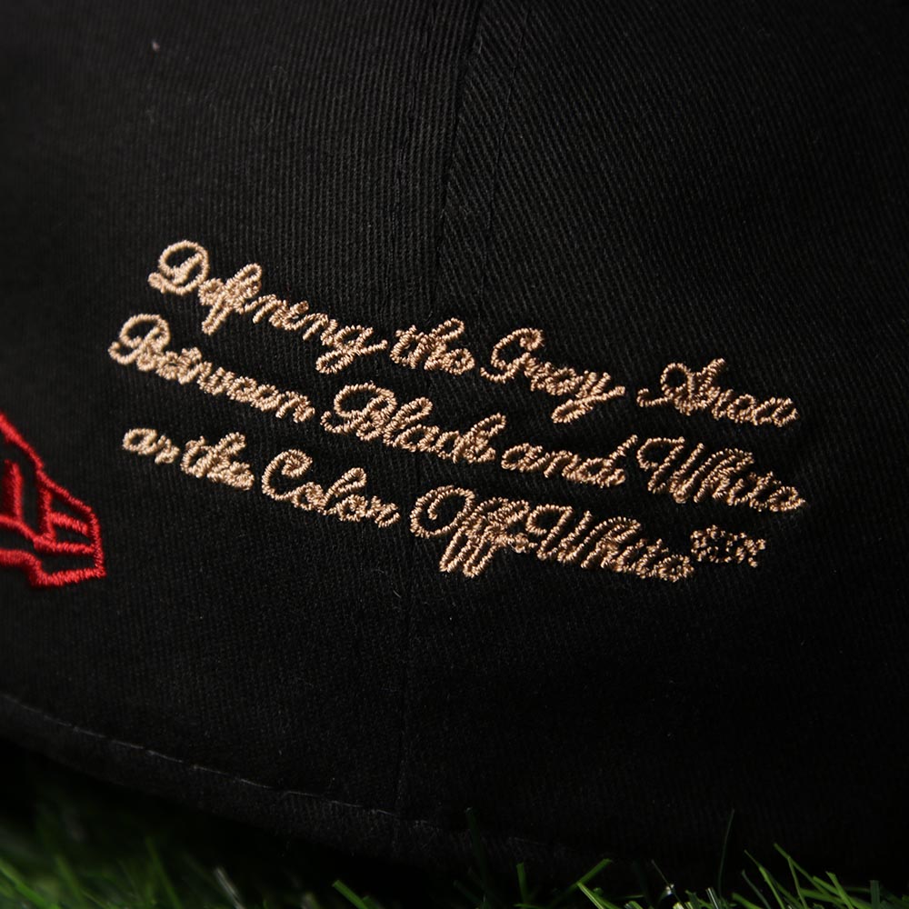 New Era Off-White x AC Milan Black 9FORTY Adjustable Cap (LIMITED ONLINE EXCLUSIVE)