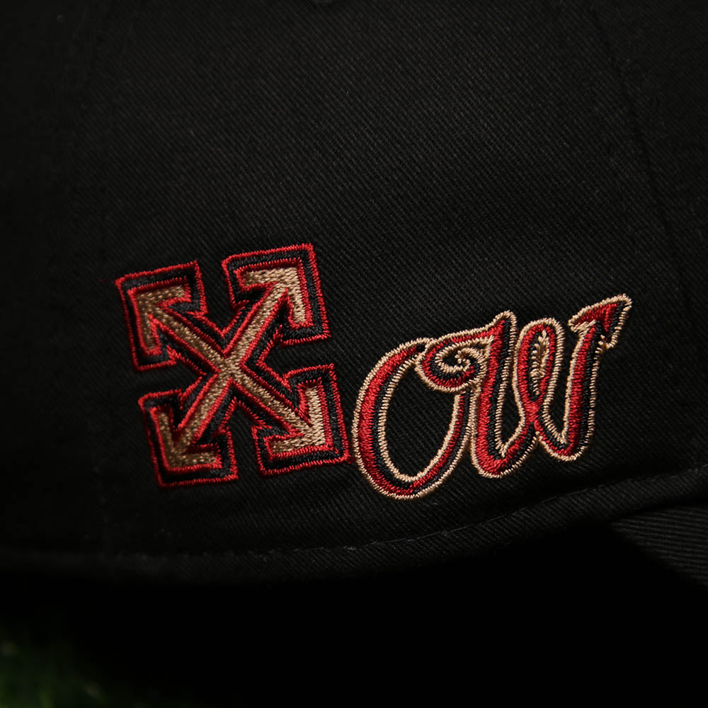 New Era Off-White x AC Milan Black 9FORTY Adjustable Cap (LIMITED ONLINE EXCLUSIVE)