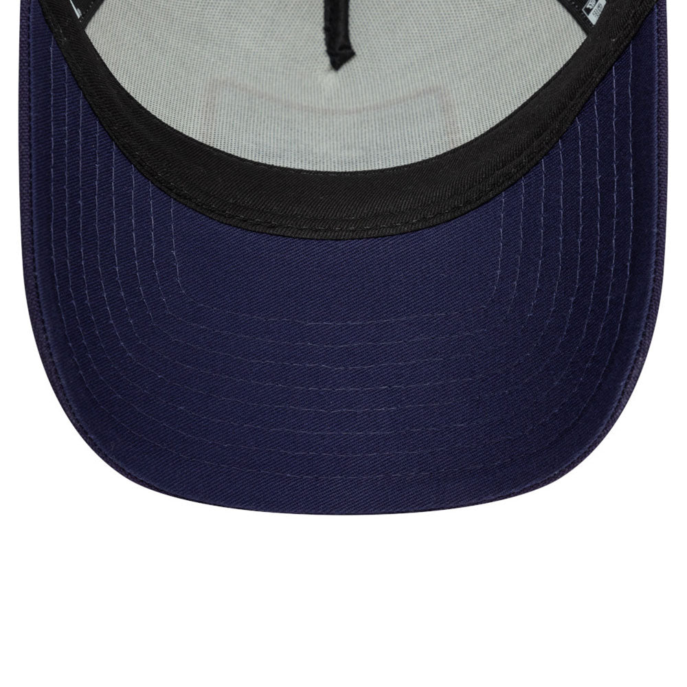 New Era Patch Cot Canvas Optic White Grey 9FORTY E-Frame Trucker Snapback Cap