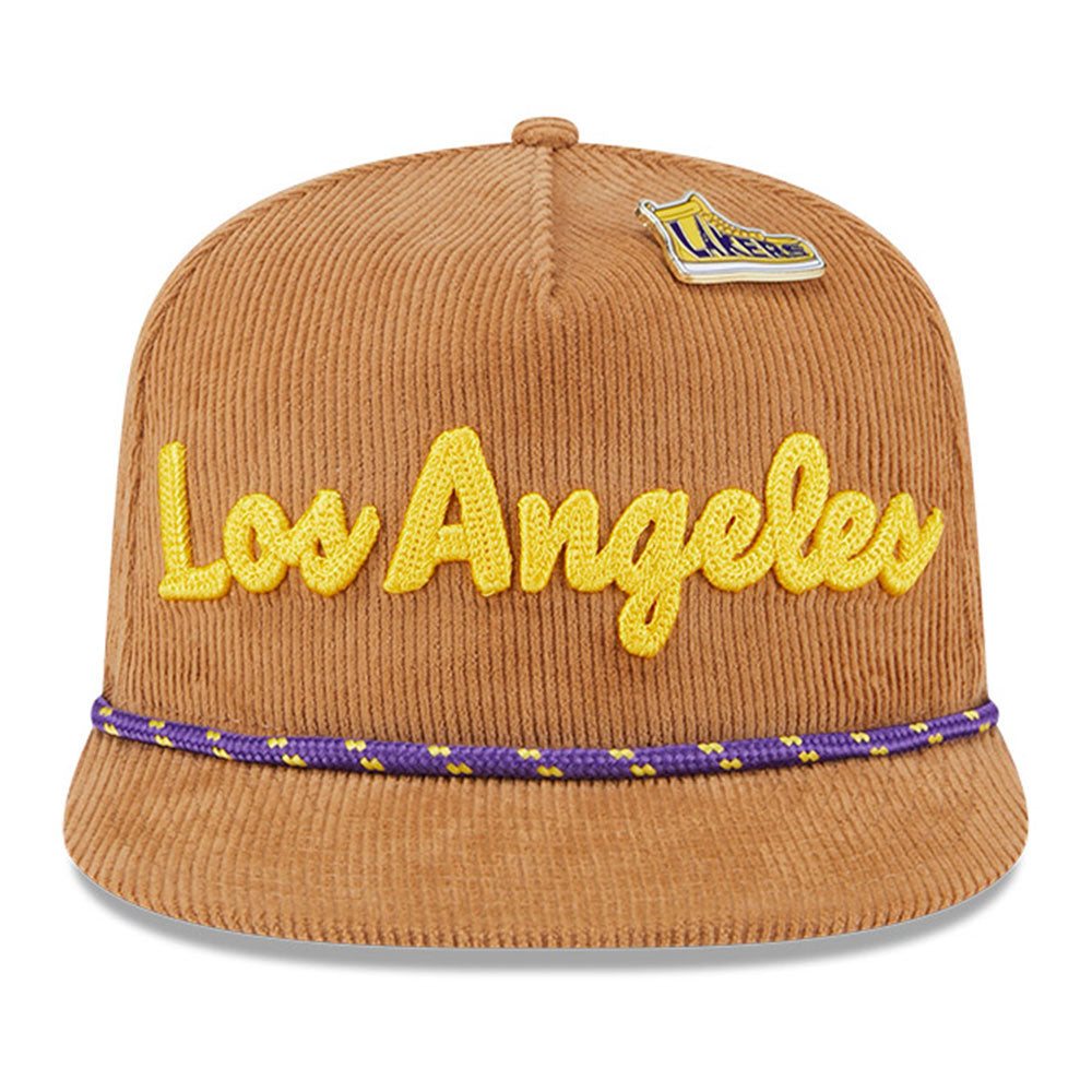 New Era Los Angeles Lakers NBA 2025 All Star Games Brown Golfer Cap