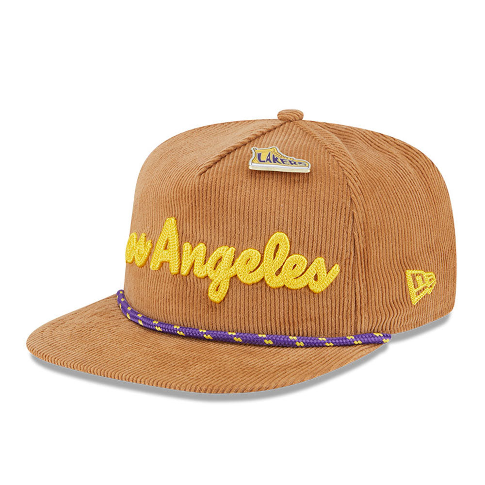 New Era Los Angeles Lakers NBA 2025 All Star Games Brown Golfer Cap