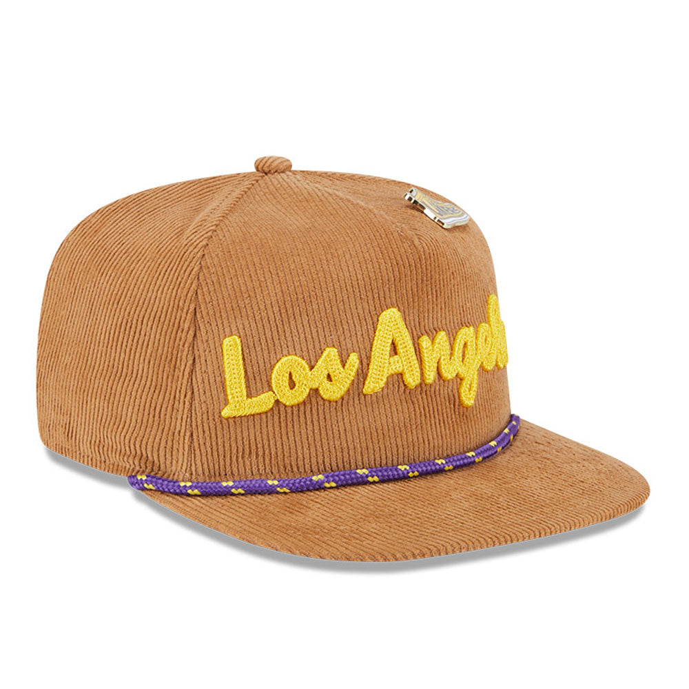 New Era Los Angeles Lakers NBA 2025 All Star Games Brown Golfer Cap