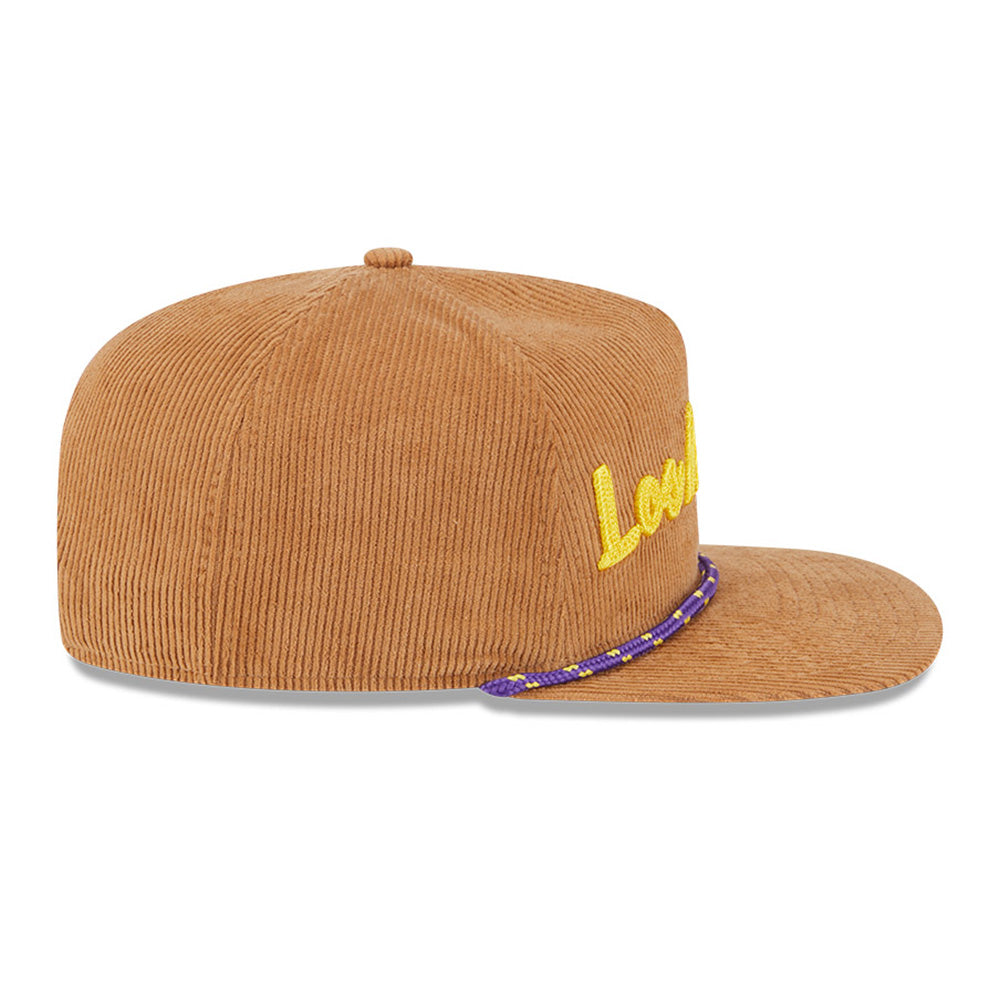 New Era Los Angeles Lakers NBA 2025 All Star Games Brown Golfer Cap