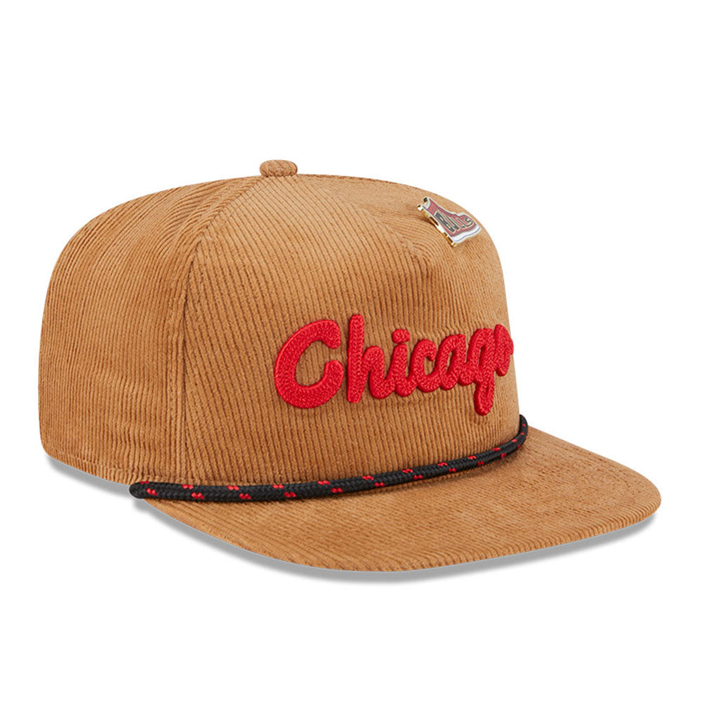 New Era Chicago Bulls NBA 2025 All Star Games Brown Golfer Cap