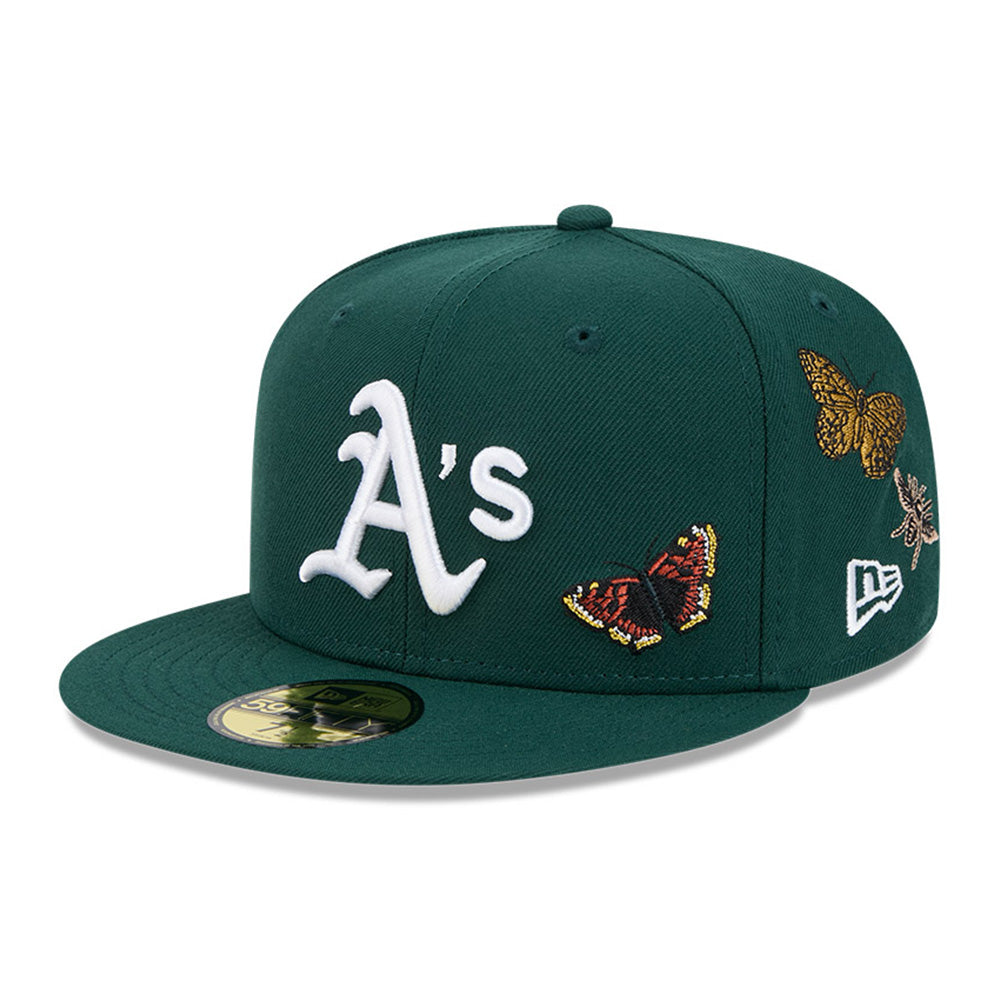 New Era x FELT Oakland Athletics MLB Dark Green 59FIFTY Fitted Cap