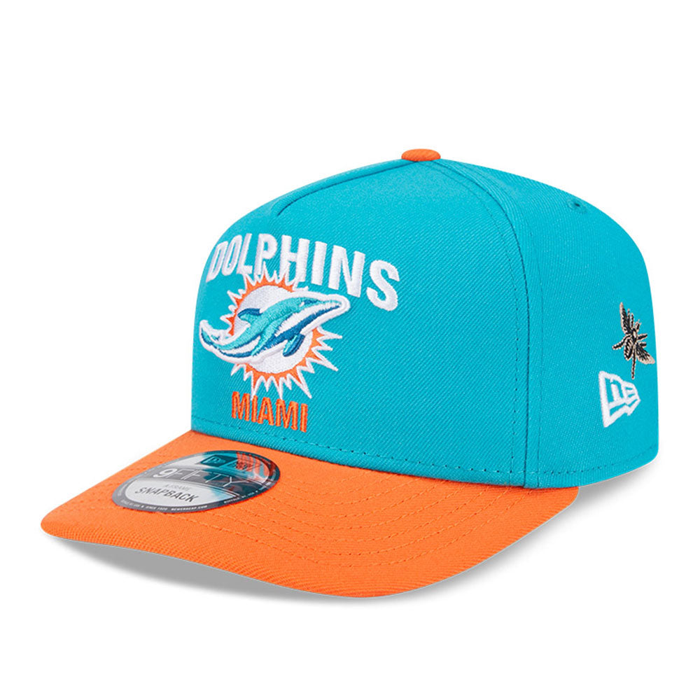 New Era x FELT Miami Dolphins NFL Turquoise 9FIFTY Snapback Cap