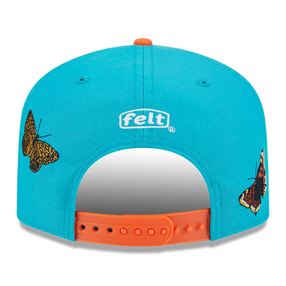 New Era x FELT Miami Dolphins NFL Turquoise 9FIFTY Snapback Cap