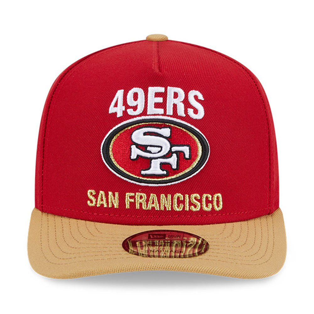 New Era x FELT San Francisco 49ers NFL Red 9FIFTY Snapback Cap