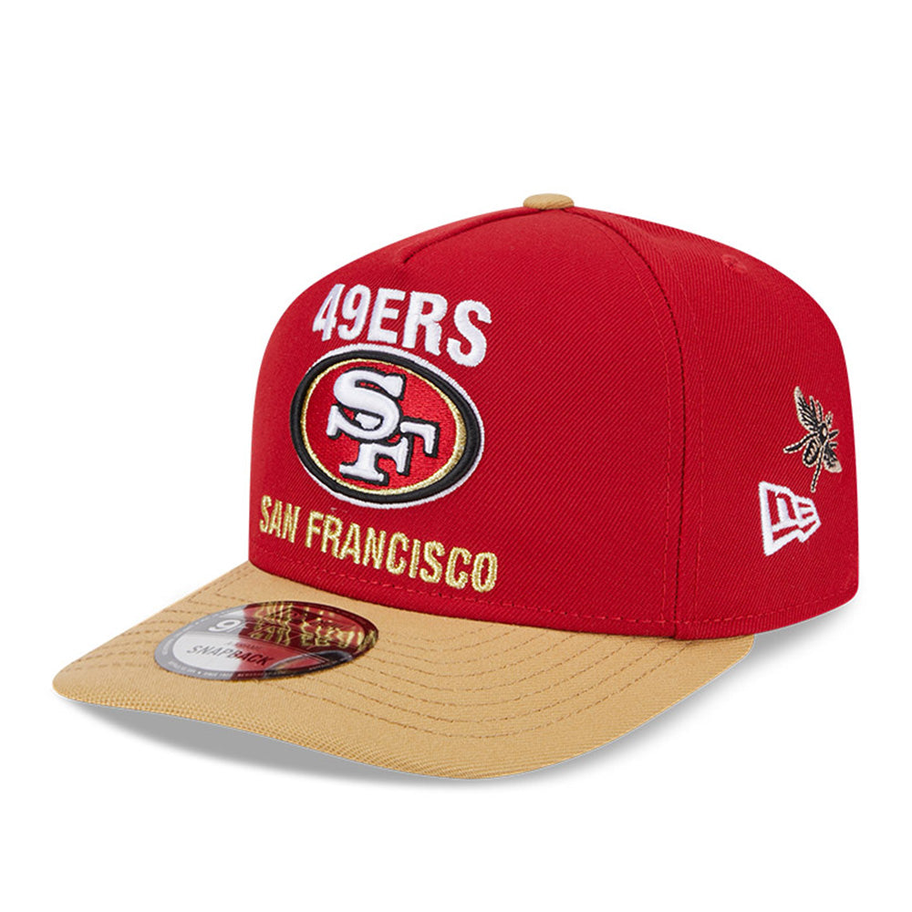 New Era x FELT San Francisco 49ers NFL Red 9FIFTY Snapback Cap