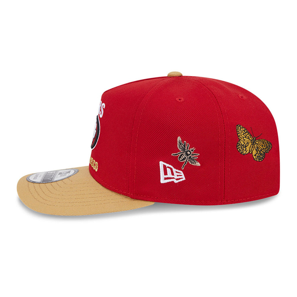 New Era x FELT San Francisco 49ers NFL Red 9FIFTY Snapback Cap