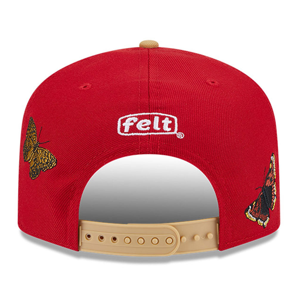 New Era x FELT San Francisco 49ers NFL Red 9FIFTY Snapback Cap