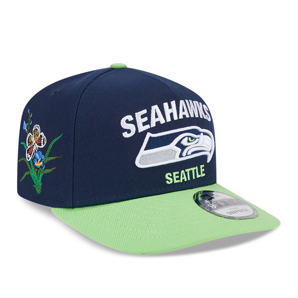 New Era x FELT Seattle Seahawks Dark Blue NFL 9FIFTY Snapback Cap