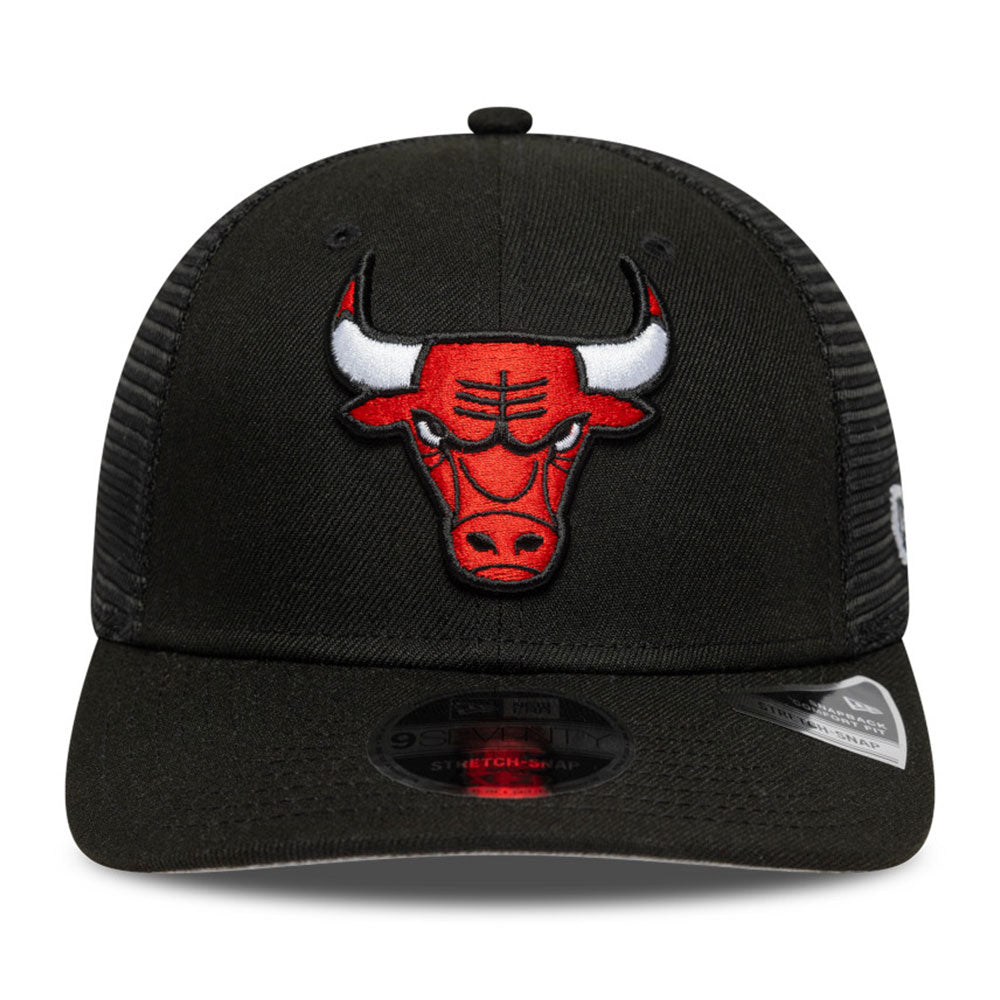New Era Chicago Bulls OTC Black 9SEVENTY Stretch Snapback Trucker Cap
