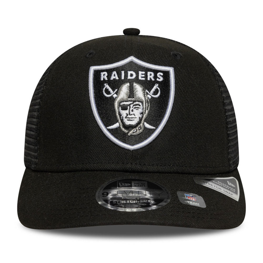 New Era Las Vegas Raiders OTC Black 9SEVENTY Stretch Snapback Cap