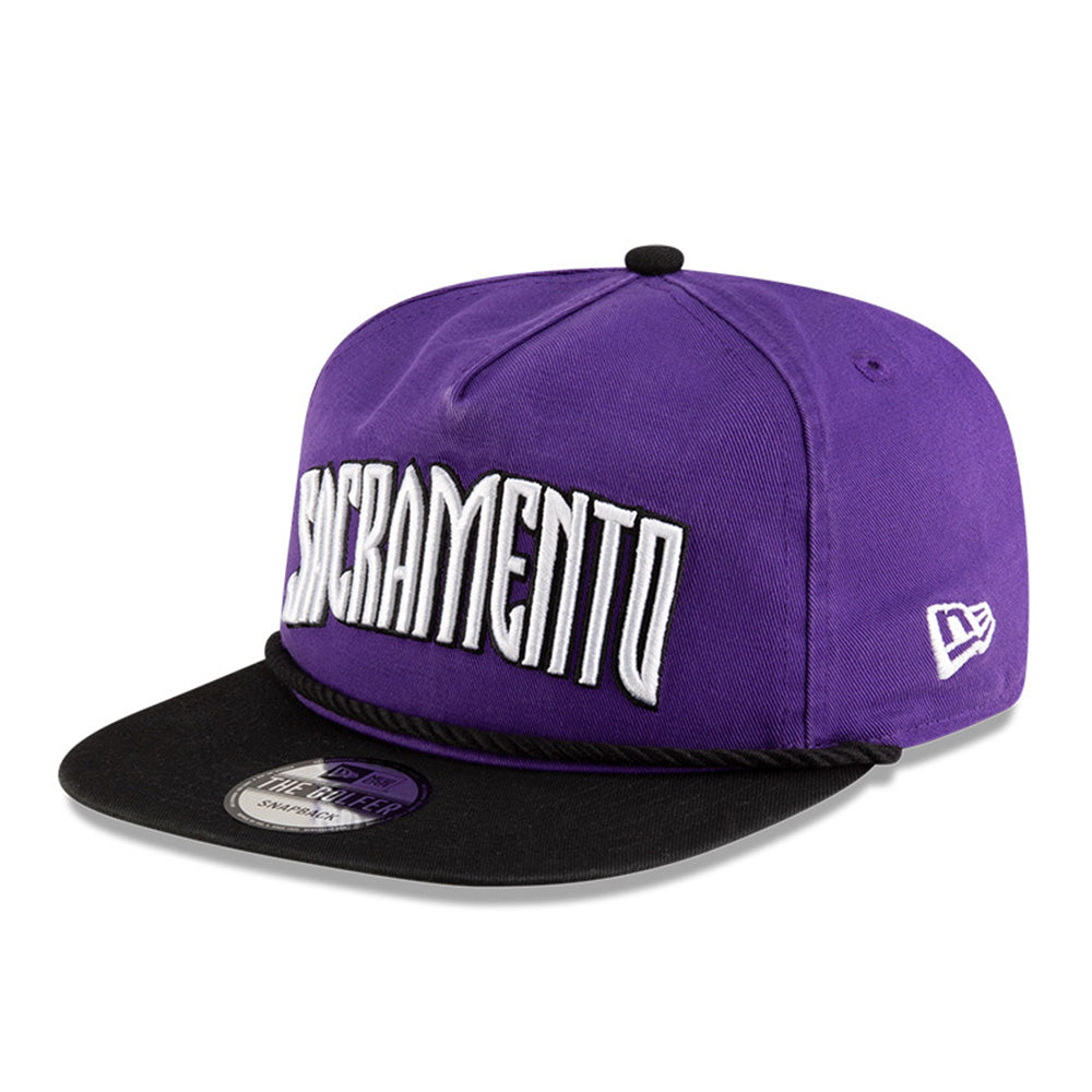 New Era Sacramento Kings NBA Classic Edition Purple Golfer Snapback Cap