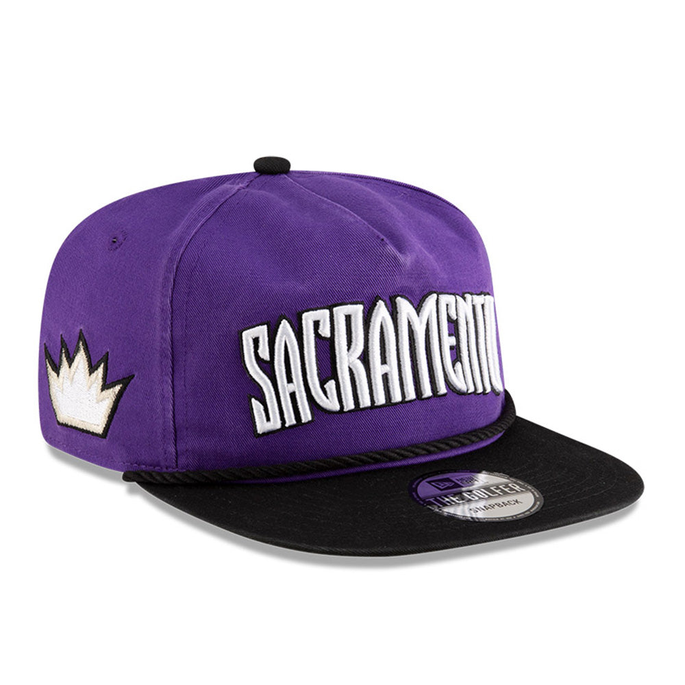 New Era Sacramento Kings NBA Classic Edition Purple Golfer Snapback Cap