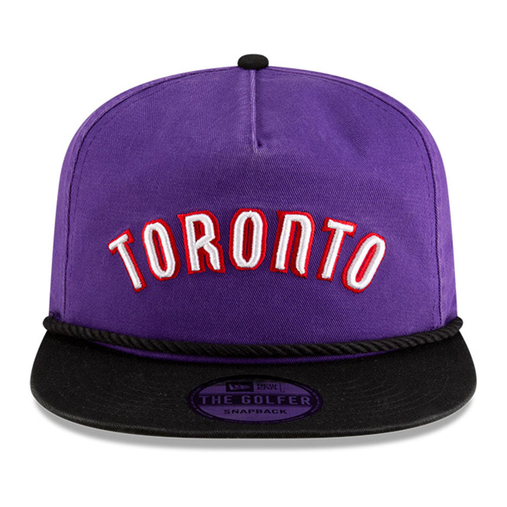 New Era Toronto Raptors NBA Classic Edition Purple Golfer Snapback Cap