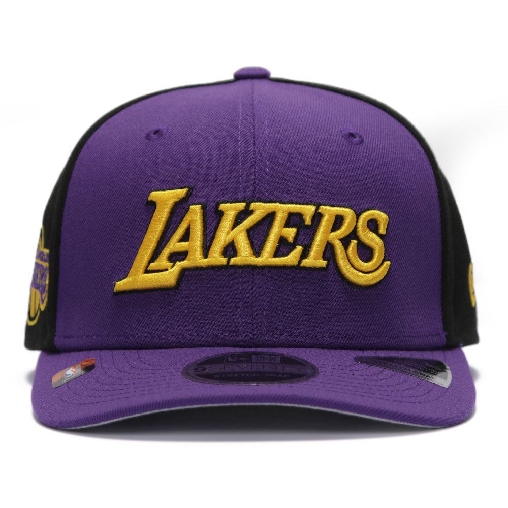 New Era Los Angeles Lakers NBA Statement Purple 9SEVENTY Stretch Snapback Cap