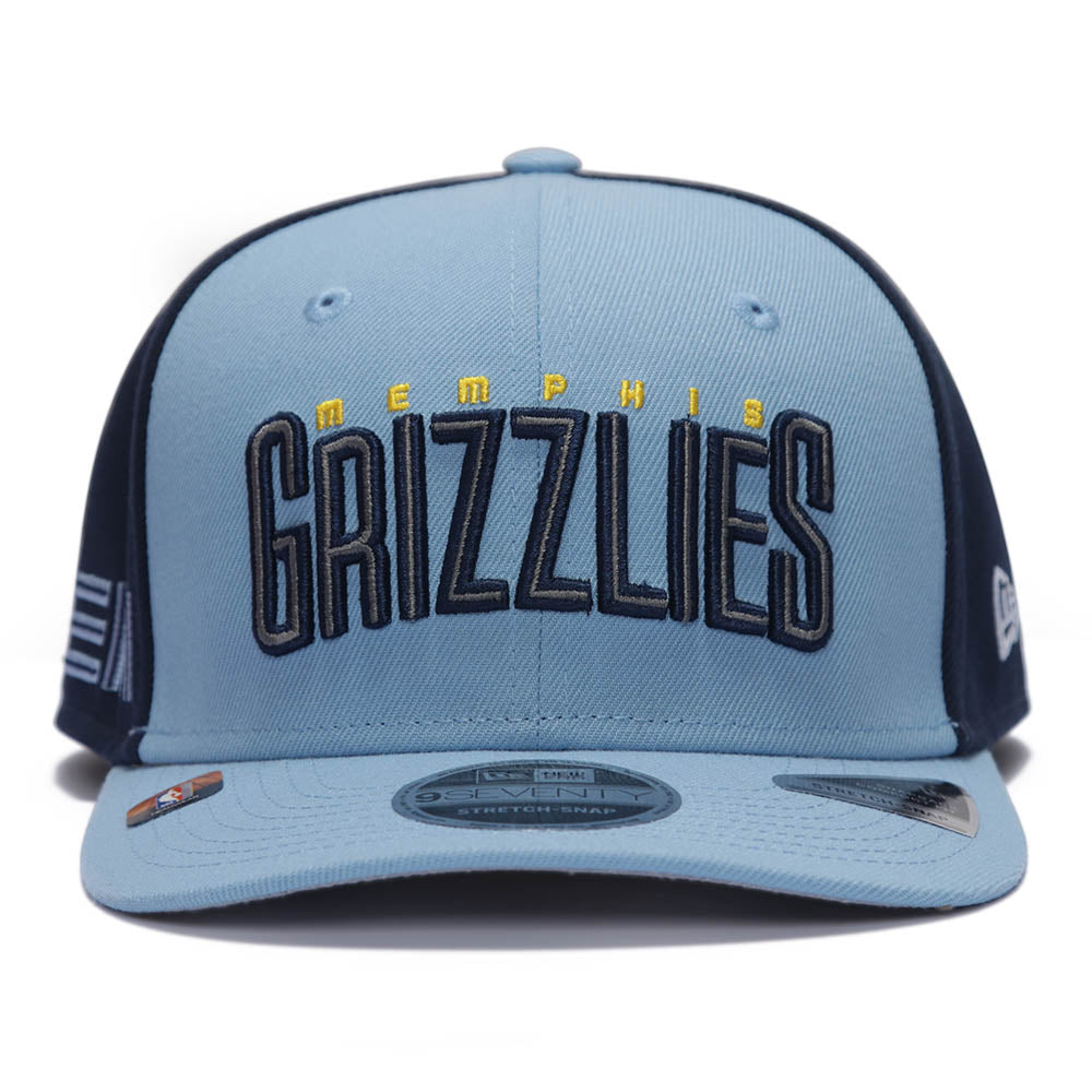 New Era Memphis Grizzlies NBA Statement Pastel Blue 9SEVENTY Stretch Snapback Cap