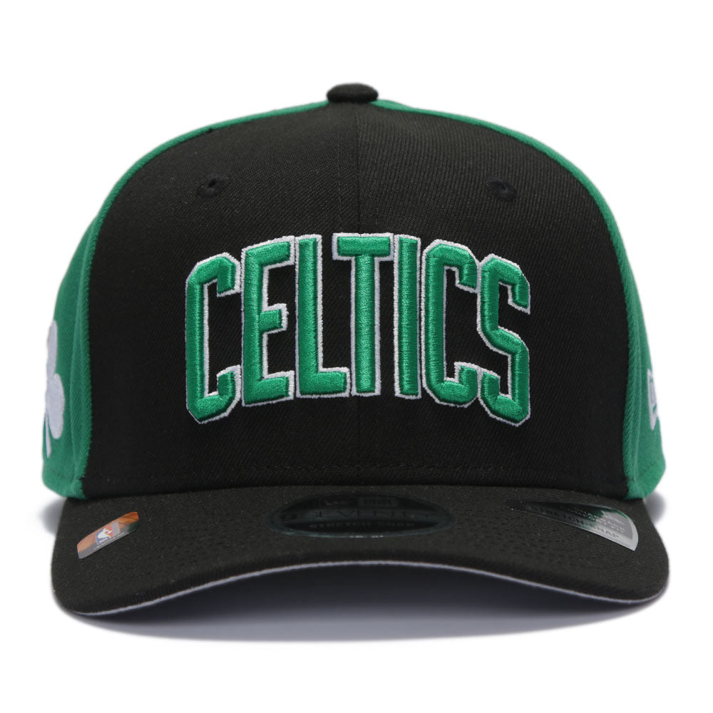 New Era Boston Celtics NBA Statement Black Green 9SEVENTY Stretch Snapback Cap