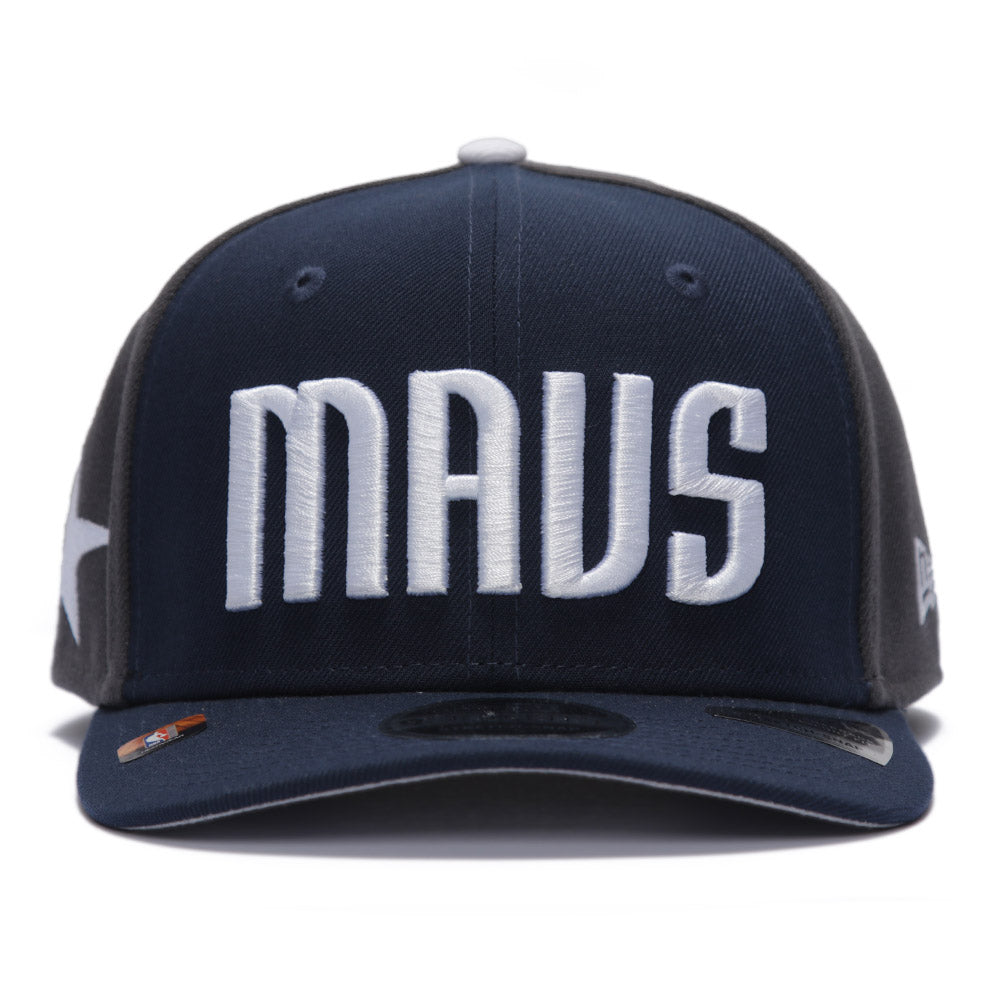 New Era Dallas Mavericks NBA Statement Medium Blue 9SEVENTY Stretch Snapback Cap