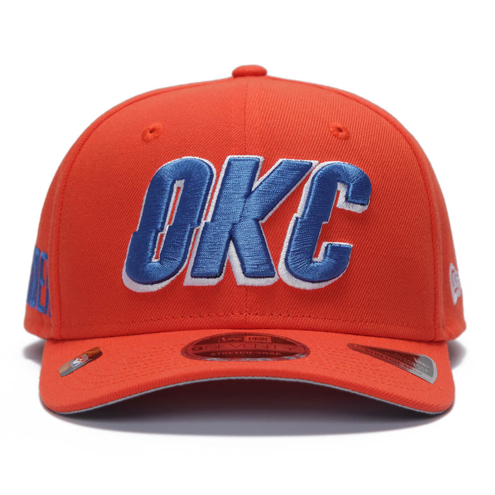 New Era Oklahoma City Thunder NBA Statement Orange 9SEVENTY Stretch Snapback Cap