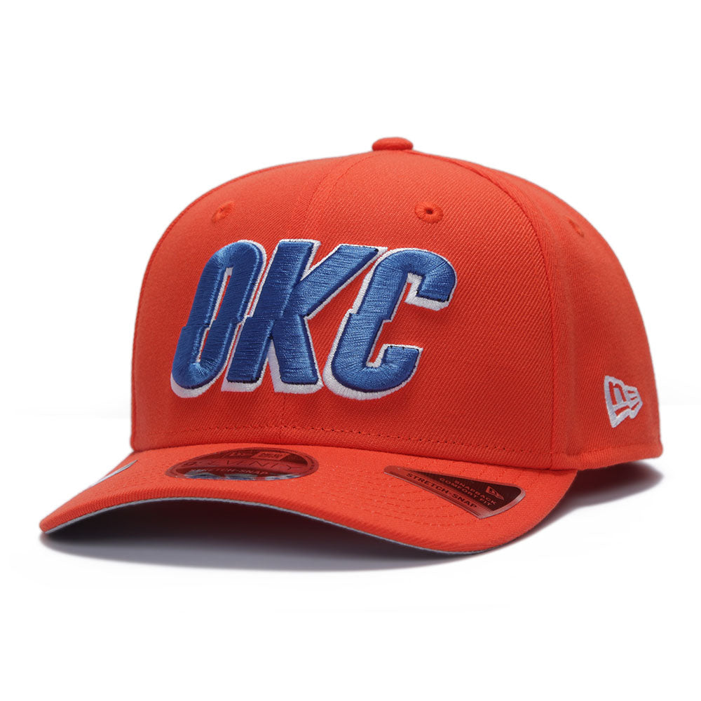 New Era Oklahoma City Thunder NBA Statement Orange 9SEVENTY Stretch Snapback Cap