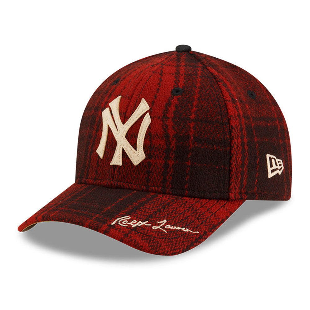 New Era x Ralph Lauren New York Yankees MLB Plaid Red 49FORTY Fitted Cap (ONLINE EXCLUSIVE)