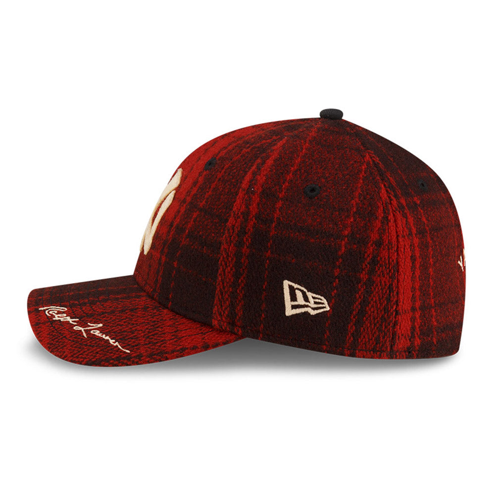 New Era x Ralph Lauren New York Yankees MLB Plaid Red 49FORTY Fitted Cap (ONLINE EXCLUSIVE)