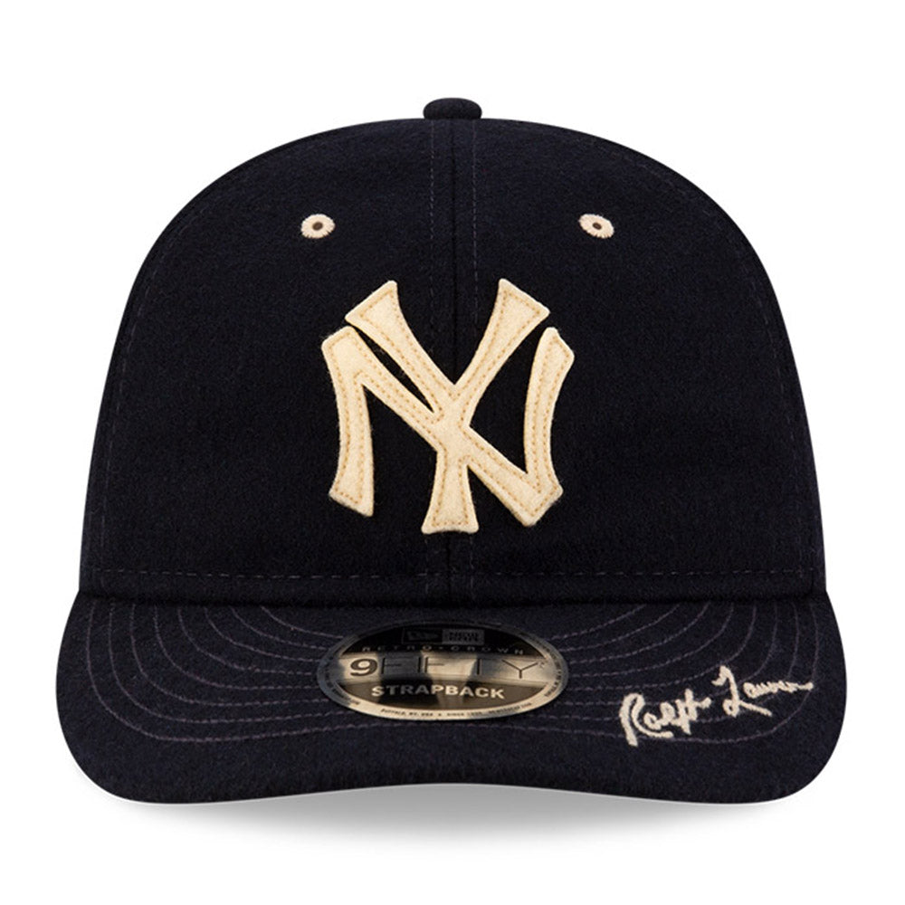 New Era x Ralph Lauren New York Yankees MLB Navy 9FIFTY Retro Crown Adjustable Cap