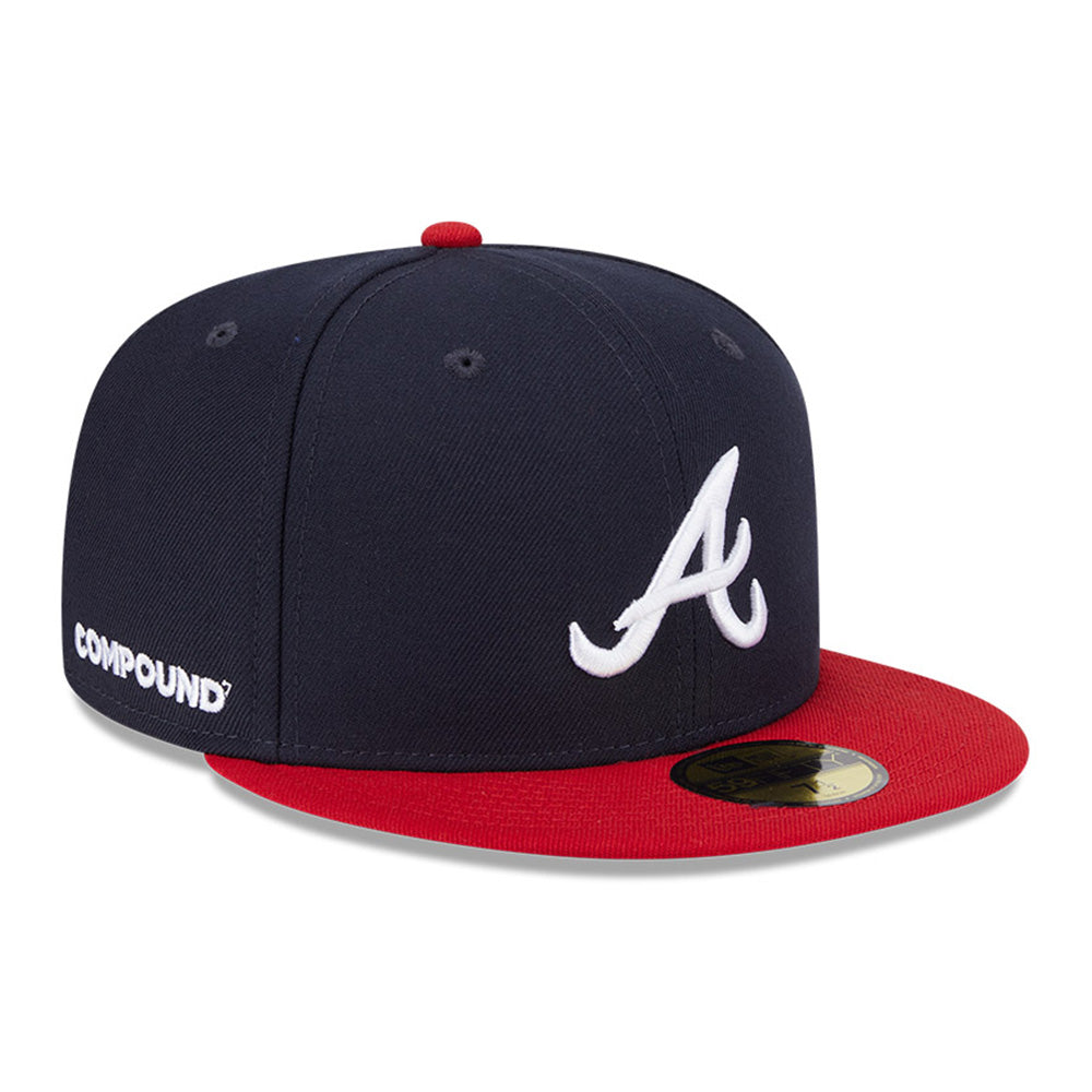 New Era Atlanta Braves MLB x Compound Navy 59FIFTY Fitted Cap