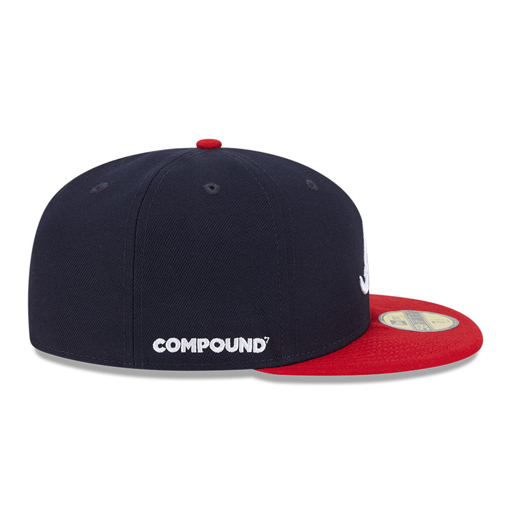 New Era Atlanta Braves MLB x Compound Navy 59FIFTY Fitted Cap