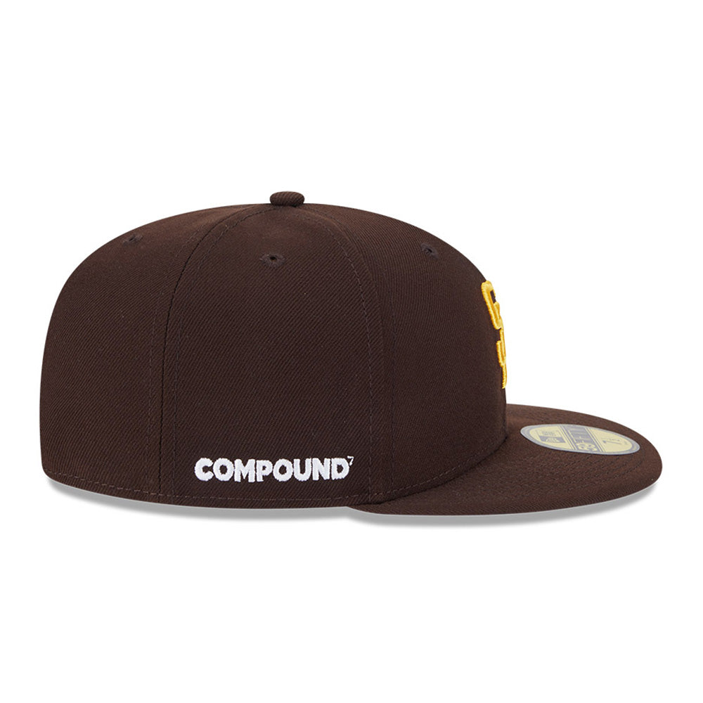 New Era San Diego Padres MLB x Compound Brown 59FIFTY Fitted Cap