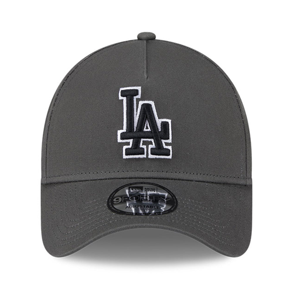 New Era Los Angeles Dodgers Dusty Charcoal 9FORTY A-Frame Snapback Cap